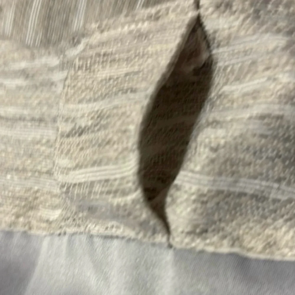 Teagan Tully Neutral Textured Blackout Curtains 37x84 Set of two panels EUC